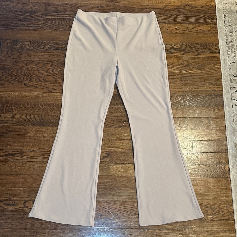 H&M Tan Flare Trousers